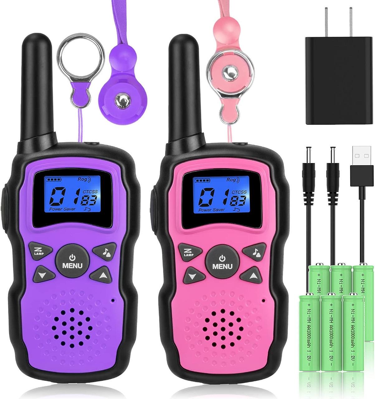 Рації Wishouse для дітей що перезаряджаються з USB-зарядним пристроєм 6000 мач Рації Wishouse для дітей що перезаряджаються з USB-зарядним пристроєм 6000 мач