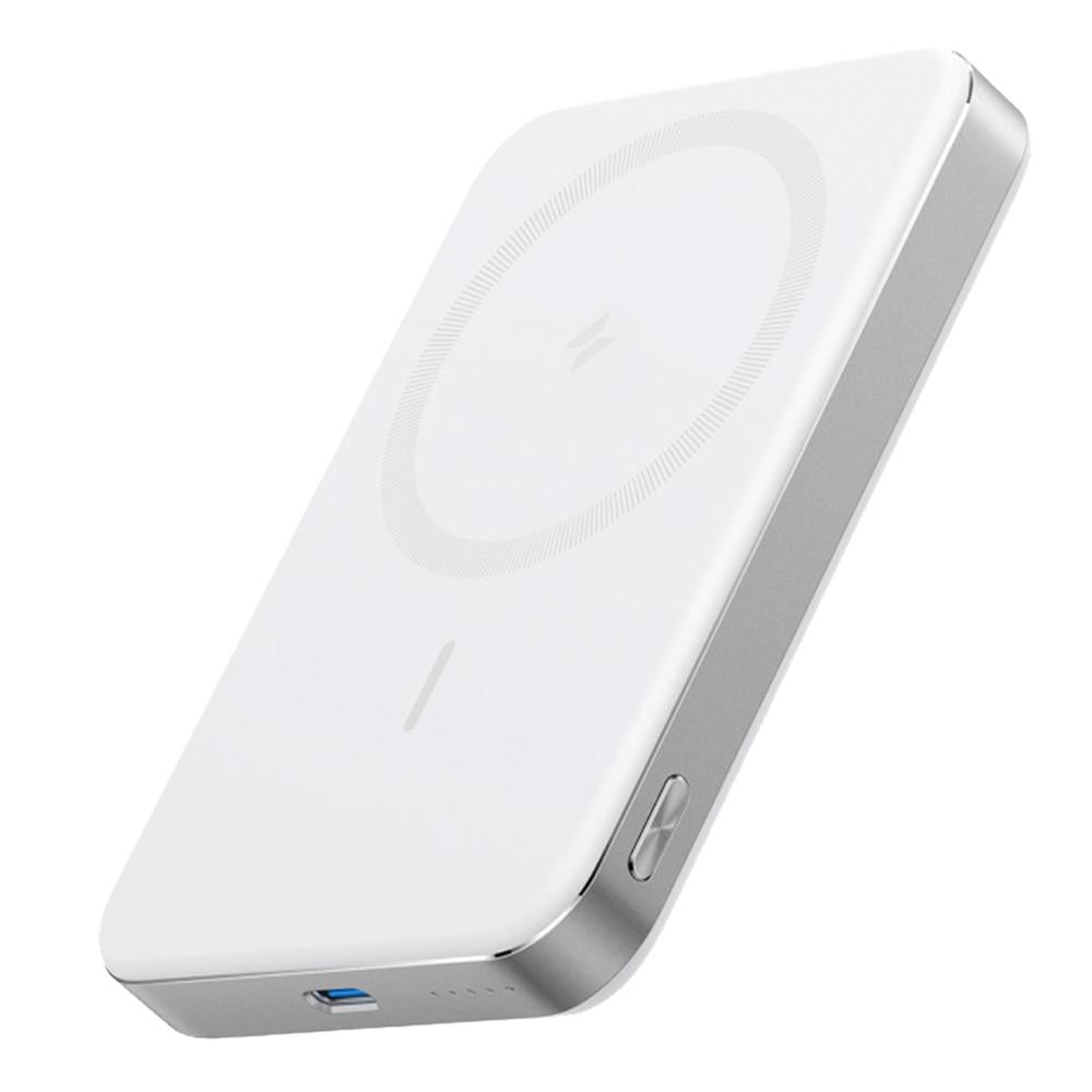 Повербанк Anker Nano A1113 10000 mAh 30W з магнітною бездротовою зарядкою Qi2 15W для iPhone USB-C White