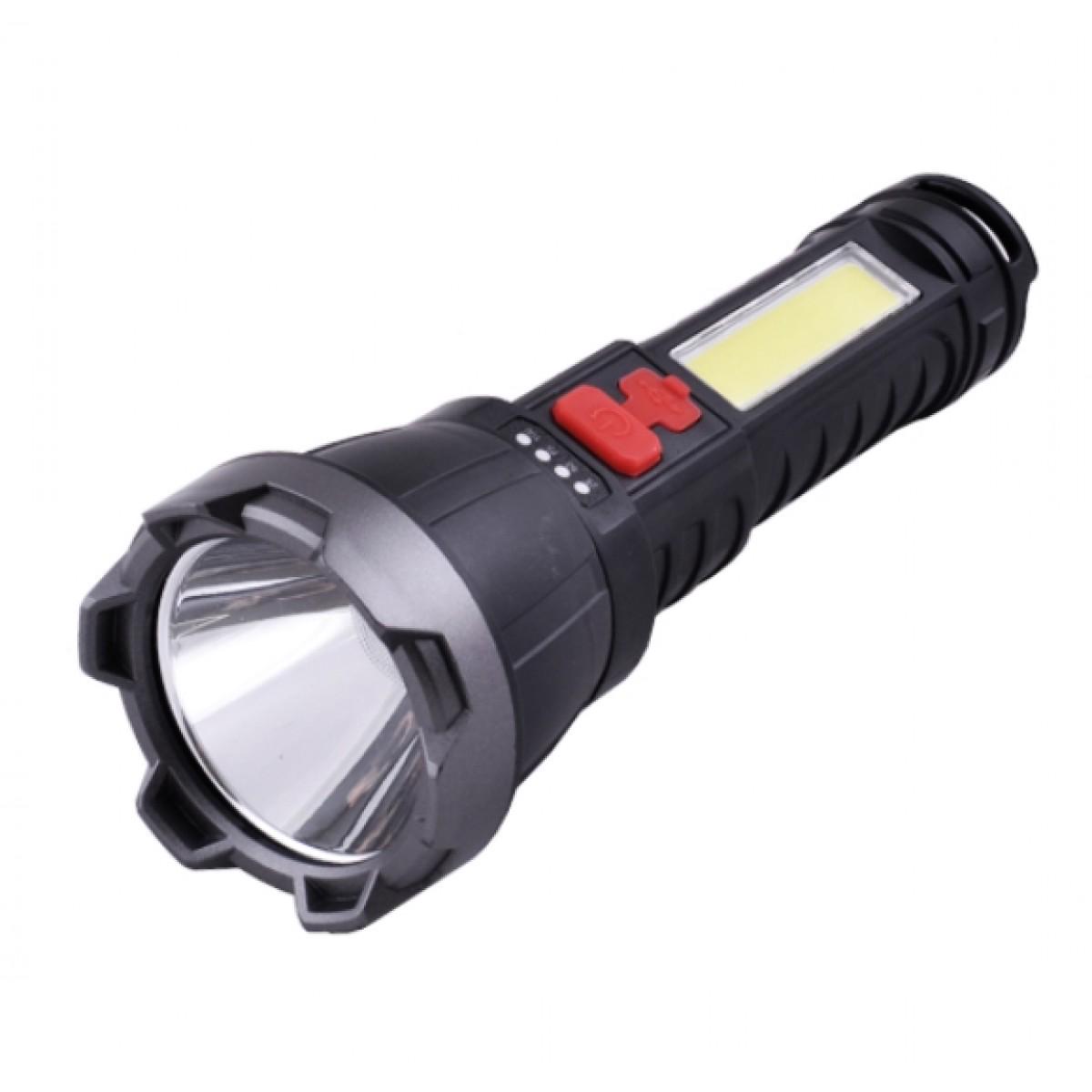 Фонарь ручной ZJ-06-OSL+COB micro USB с боковой панелью