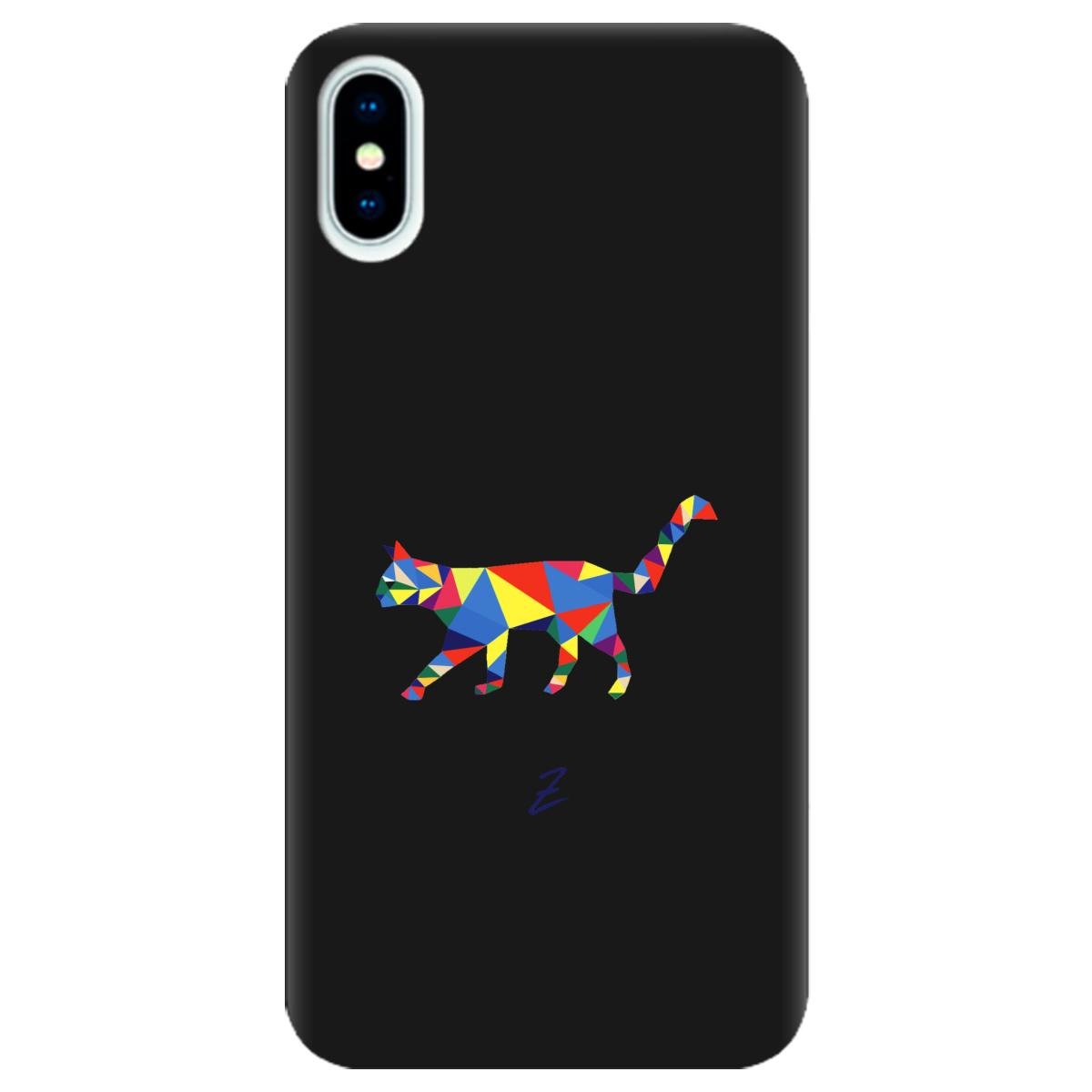 Силіконовий чохол Zorrov для Apple iPhone X - Cat (10290050153033637)