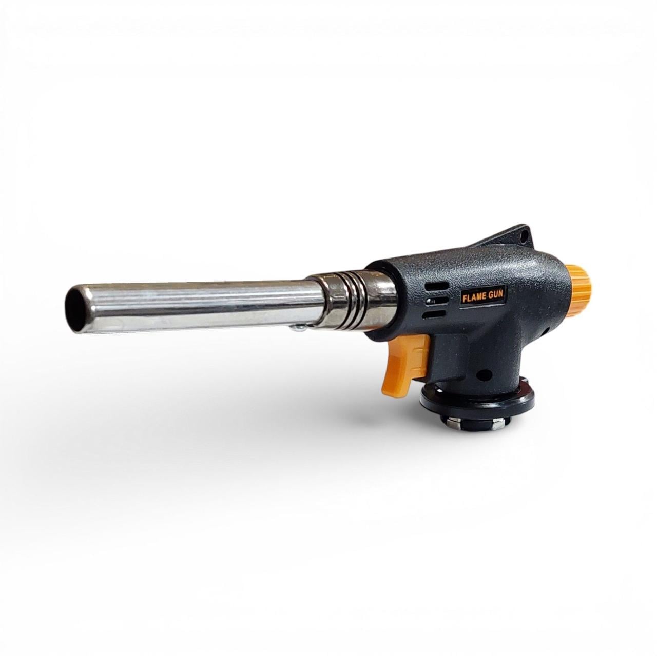 Газовая горелка портативная Сyclone Flame Gun #930 turbo на газовый баллончик с пьезоподжигом и регулировкой огня Черный (204342) Газовая горелка портативная Сyclone Flame Gun #930 turbo на газовый баллончик с пьезоподжигом и регулировкой огня Черный (204342)