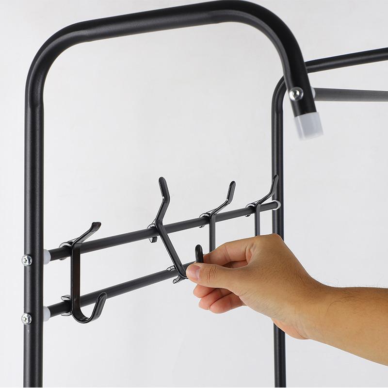 Вішалка для одягу підлогова Rias Corridor Rack 170x60x35 см Black (3_02745) - фото 5