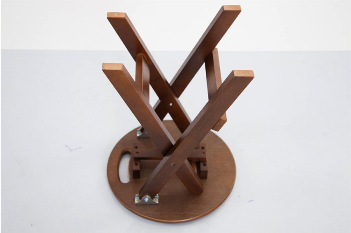 Табурет Т-69 раскладной Мікс Меблі Ножки деревянные/Мдф крышка Орех - фото 2 Табурет Т-69 раскладной Мікс Меблі Ножки деревянные/Мдф крышка Орех - фото 2