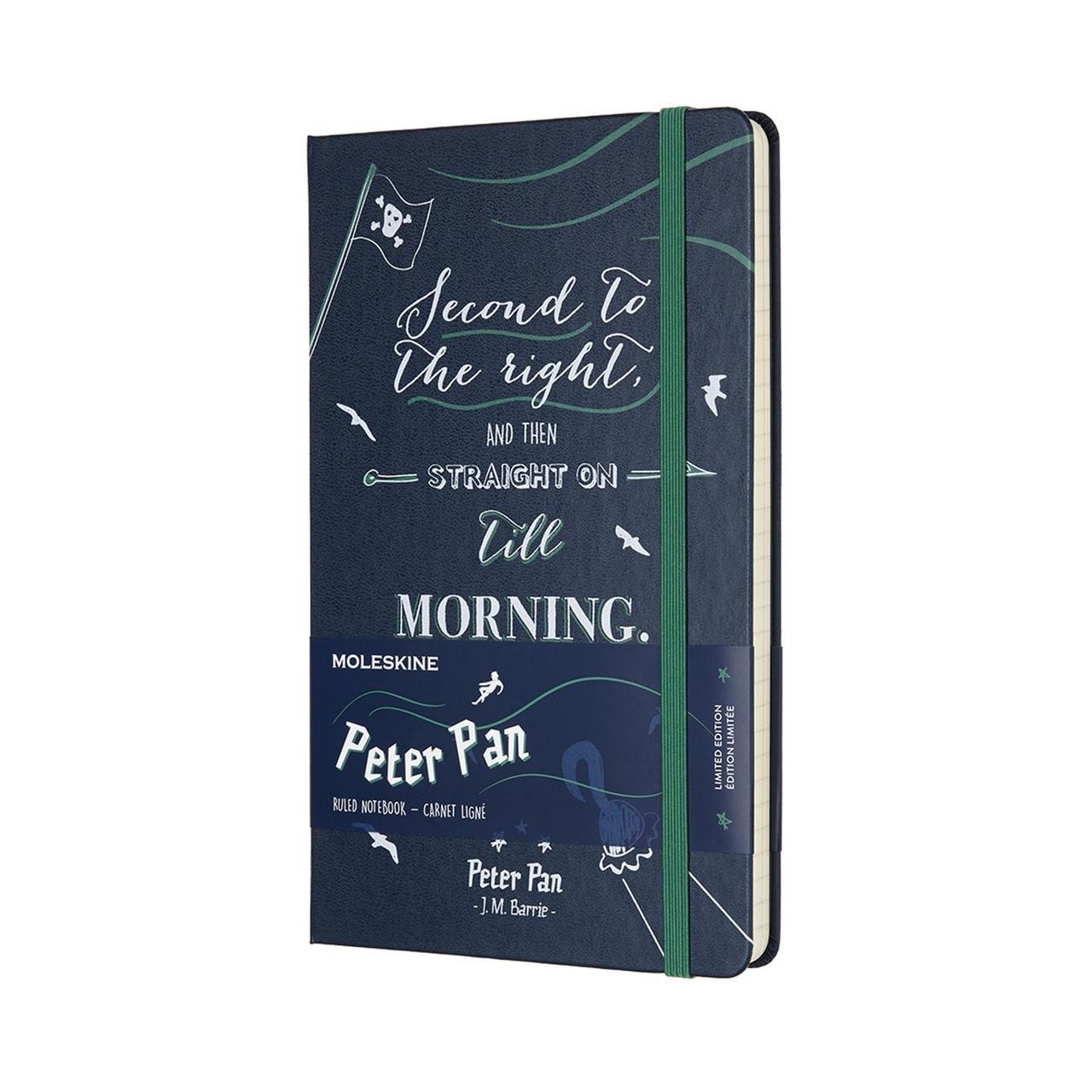 Блокнот Moleskine Limited Peter Pan средний 13х21 см 240 страниц в линейку Синий (8055002855488)