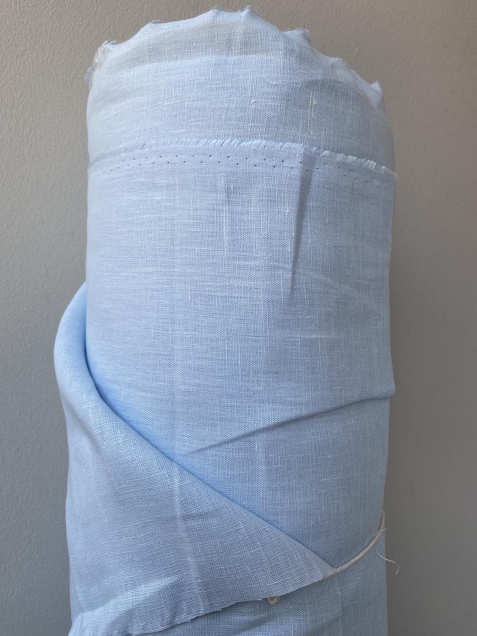 Ткань LINEN PLUS льняная 220 см 1347 Небесно-голубой - фото 4 Ткань LINEN PLUS льняная 220 см 1347 Небесно-голубой - фото 4