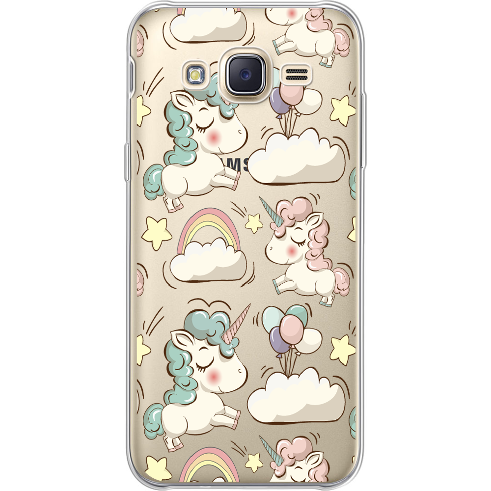 Чехол BoxFace Samsung J500H Galaxy J5 Unicorns Прозрачный силикон (25242-cc2-25242)
