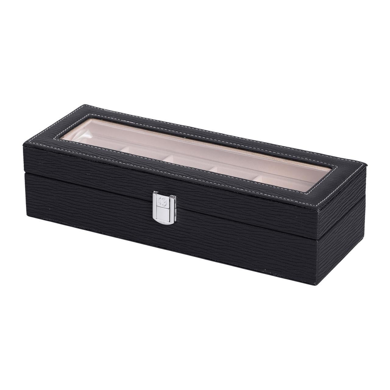 Шкатулка для украшений из экокожи HP-5-5B 31х11х8 см (A-033845)