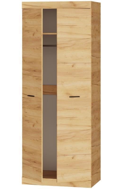 Шафа Еверест Соната-800 2-х дверна 800х500х2050 мм Крафт золотий (ЕВ20396) - фото 1 Шафа Еверест Соната-800 2-х дверна 800х500х2050 мм Крафт золотий (ЕВ20396) - фото 1