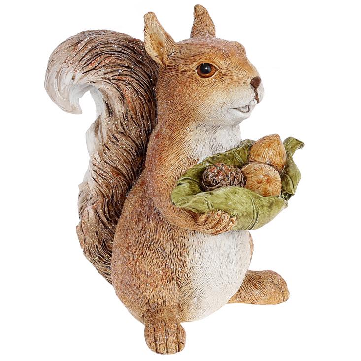 Декоративная фигурка BonaDi Белочка-1 с орешками 15 см (218-987)