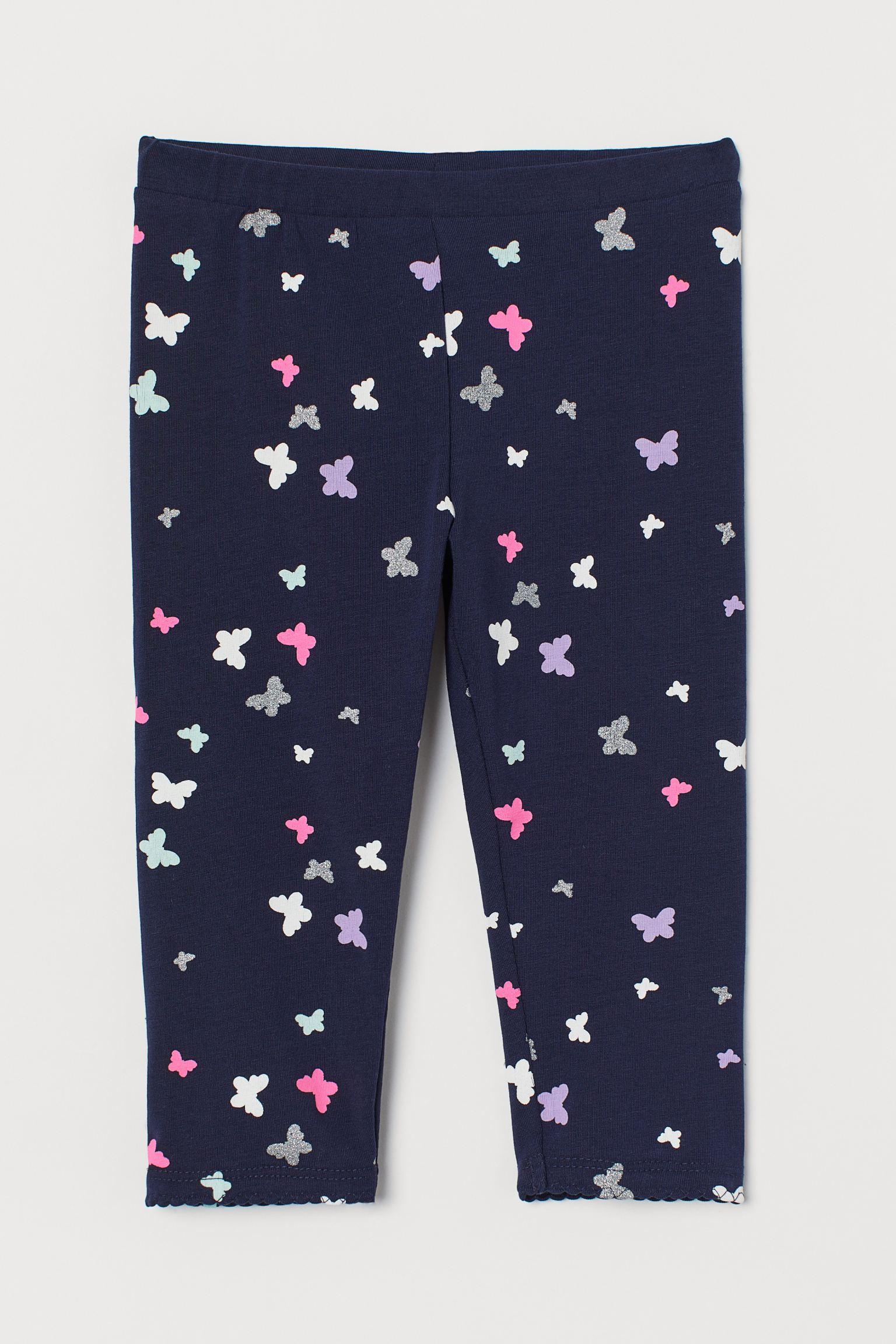 Капрі H&M 128 см Темно-синій метелики (S807510407)