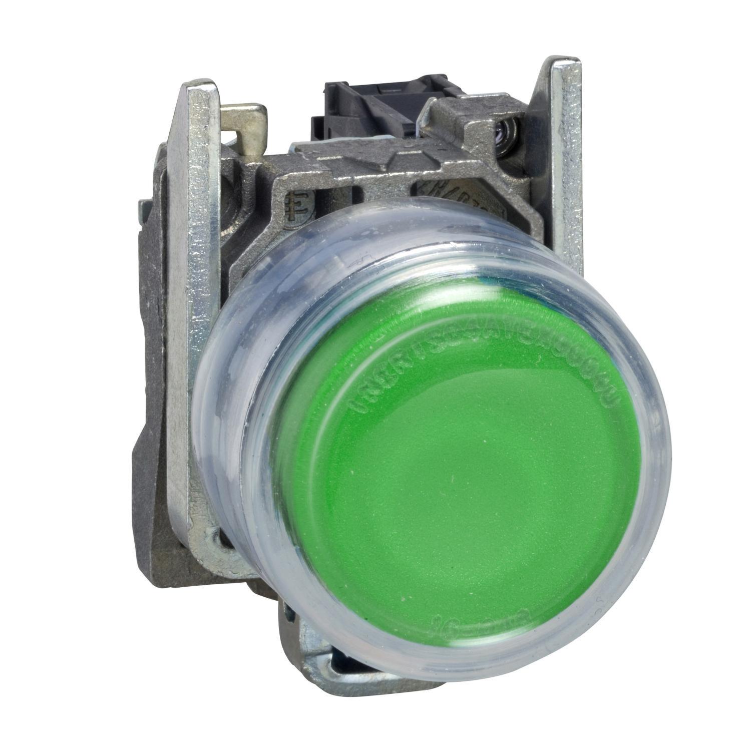 Кнопка управления Schneider Electric Harmony XB4 1NO 22 мм без подсветки с колпачком Зеленый (XB4BP31EX)