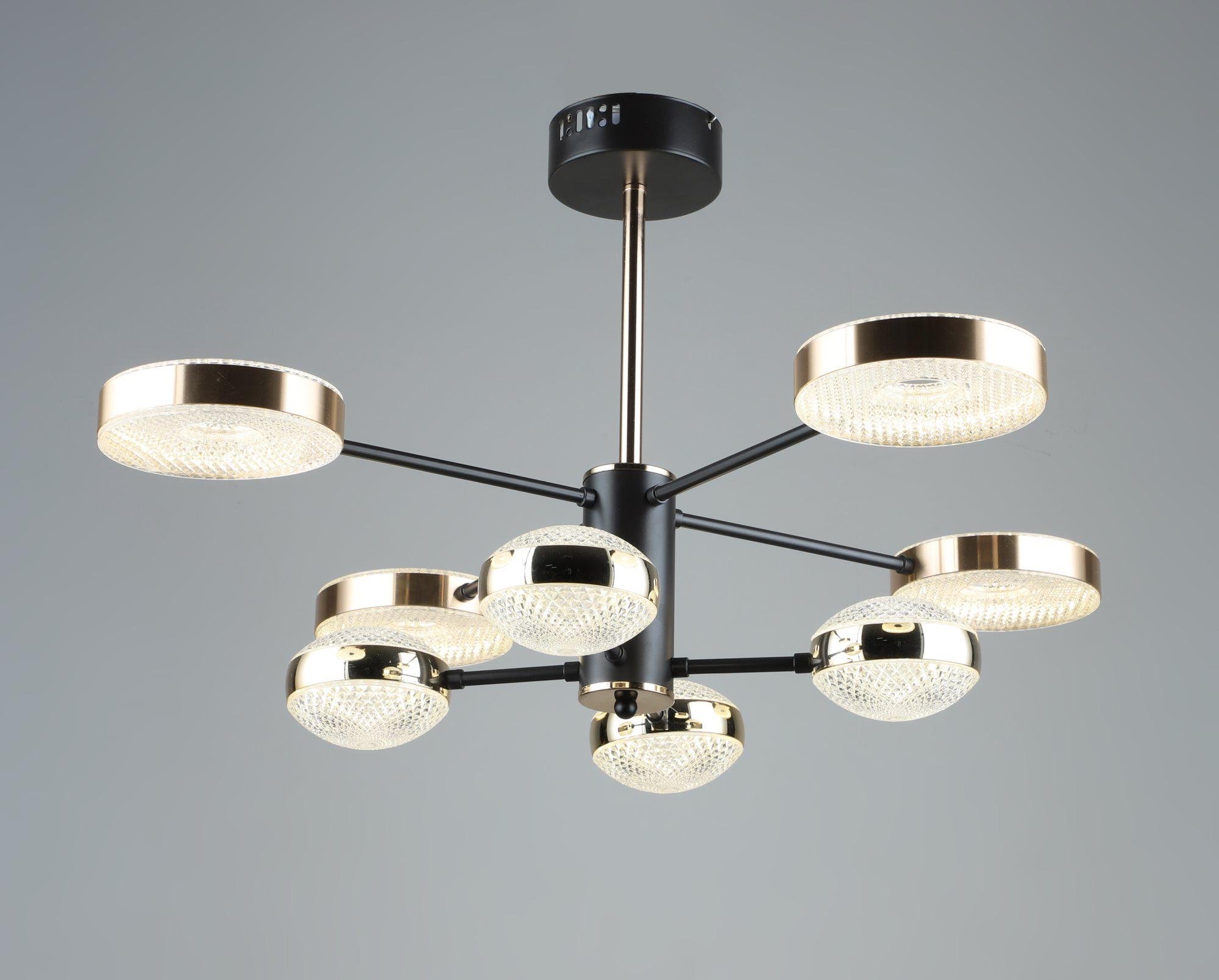 Люстра світлодіодна акрилова Sirius B YH871/4/4 COFFEE/GD Люстра світлодіодна акрилова Sirius B YH871/4/4 COFFEE/GD