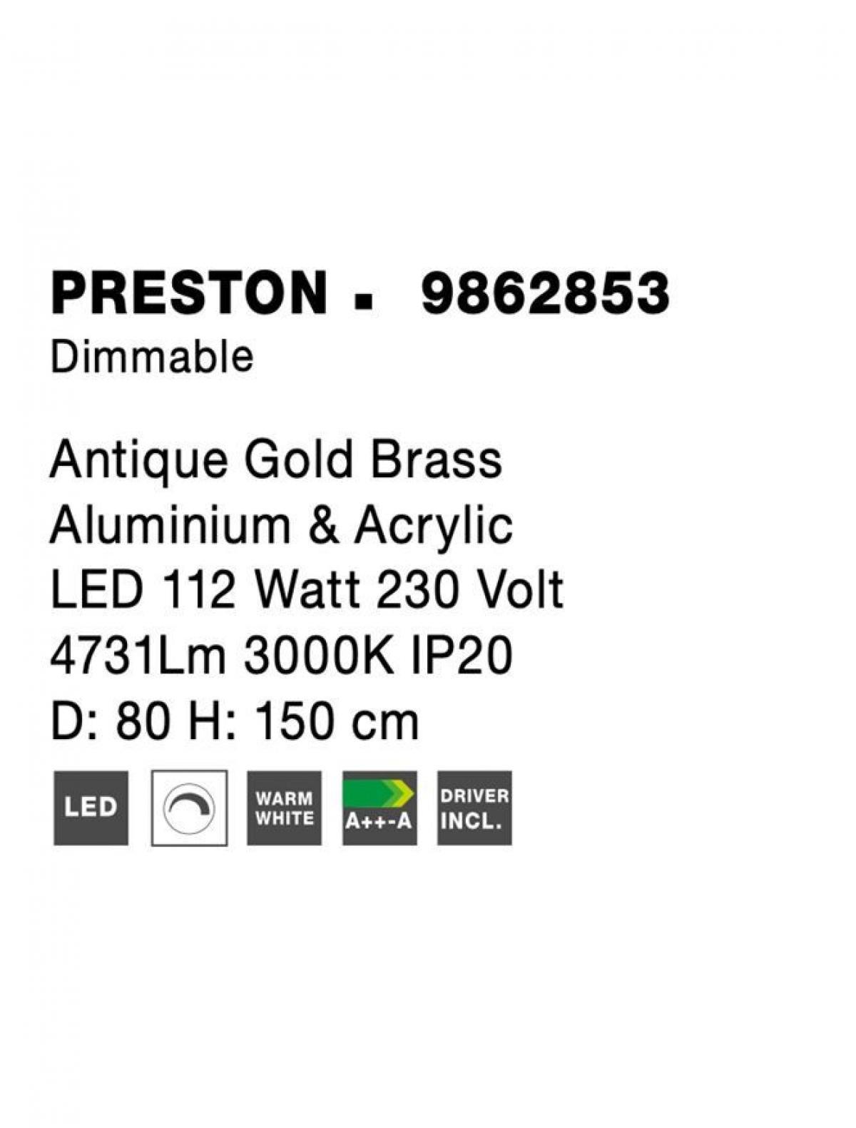 Люстра Nova Luce Preston 9862853 - фото 4