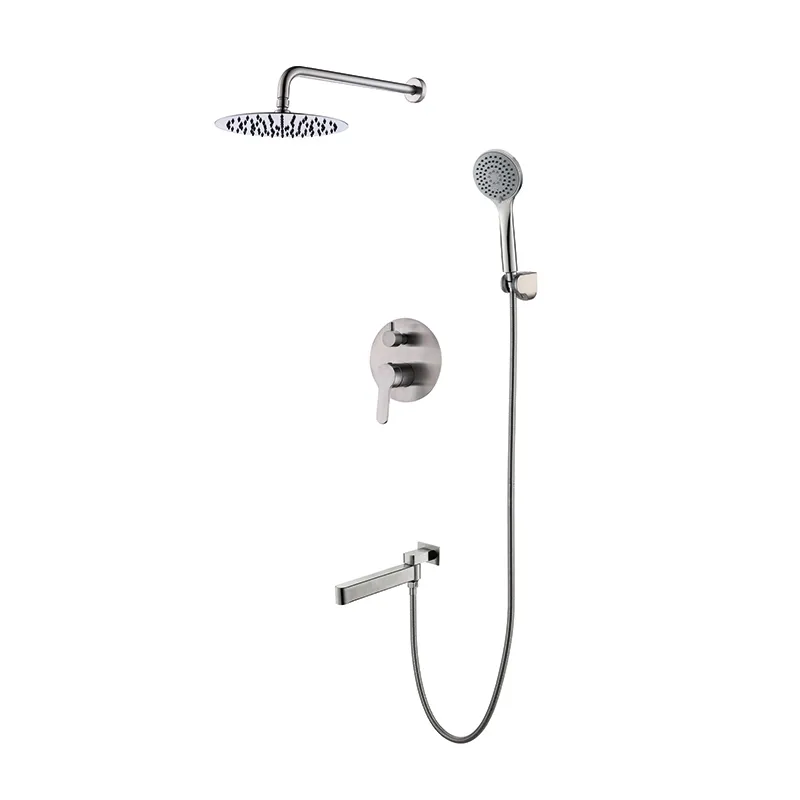 Душевая система встроенная KOER KI-66016-02 3 функции нержавеющая сталь (KR4792)