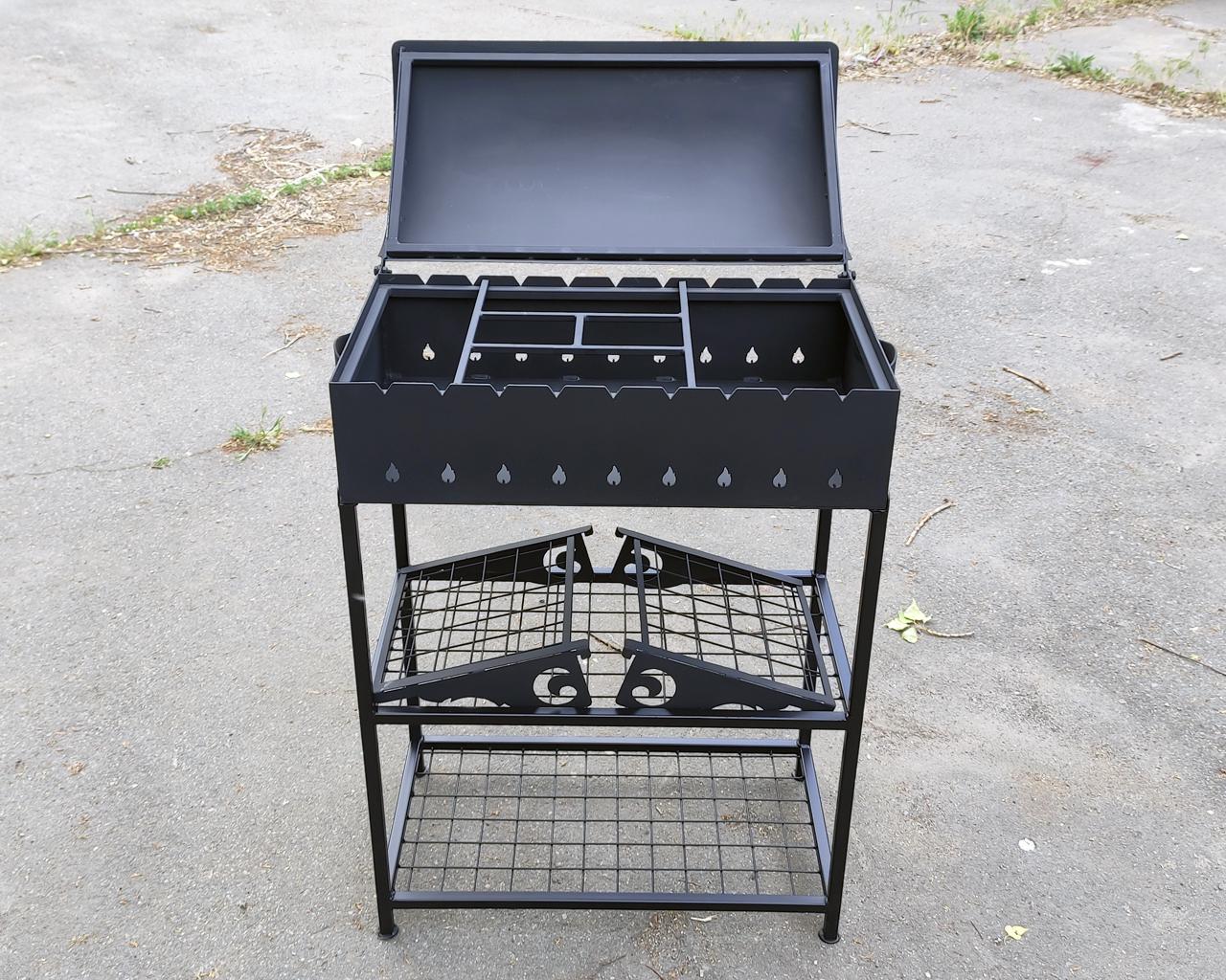 Мангал Kram-kovka з кришкою та підставкою Скринька плюс 3 мм - фото 5 Мангал Kram-kovka з кришкою та підставкою Скринька плюс 3 мм - фото 5