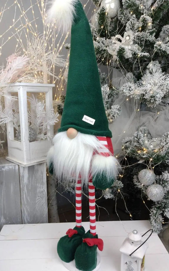 Новогодний Скандинавский Гном 75 см Зеленый (22392938)