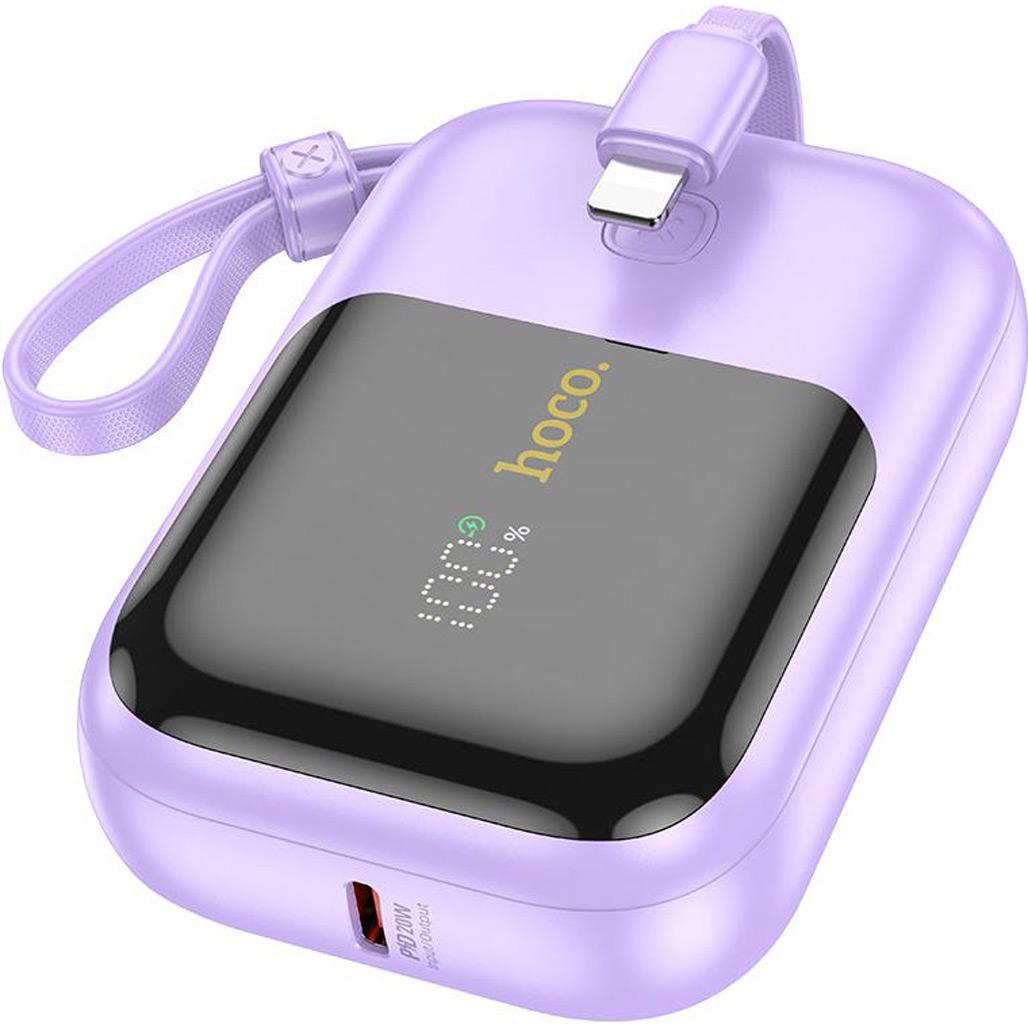 Зовнішній акумулятор Hoco Q20 Fountain 10000 mAh 22,5W Purple