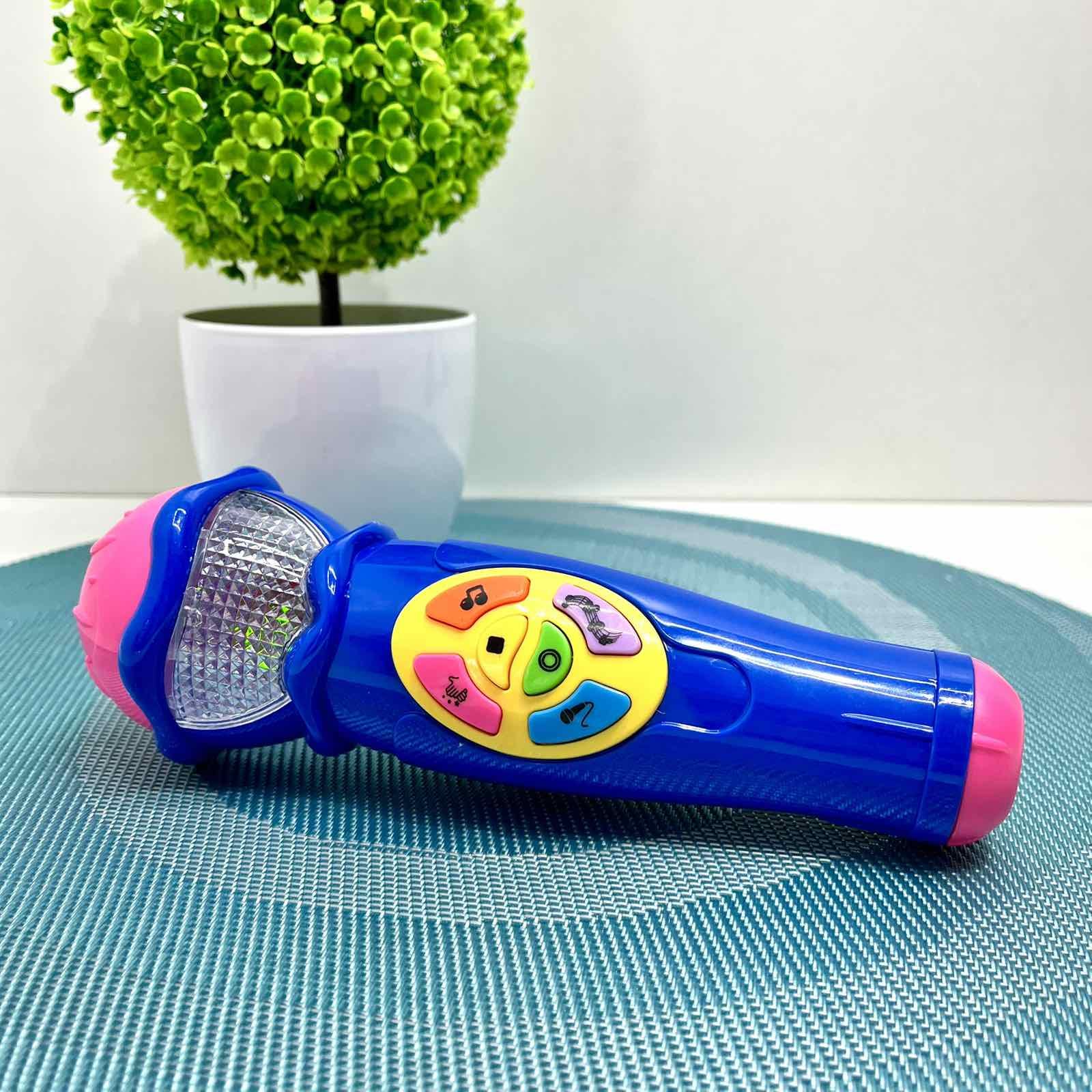 Микрофон детский Limo Toy музыкальный 19 см Синий (7043 UA)