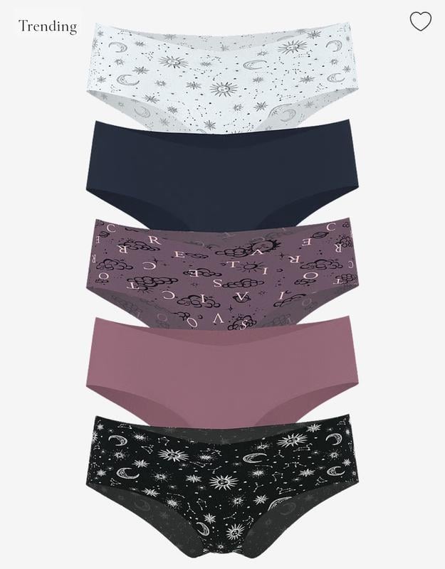 Набір трусиків жіночих безшовних Cheeky Victoria's Secret No-Show 5 шт. XL Різнокольоровий (2810780756) - фото 2 Набір трусиків жіночих безшовних Cheeky Victoria's Secret No-Show 5 шт. XL Різнокольоровий (2810780756) - фото 2