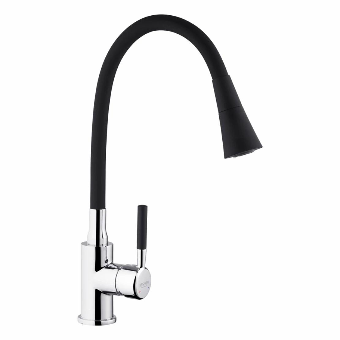 Смеситель для кухни Kroner KRM Kuche C132BLK (CV033126)