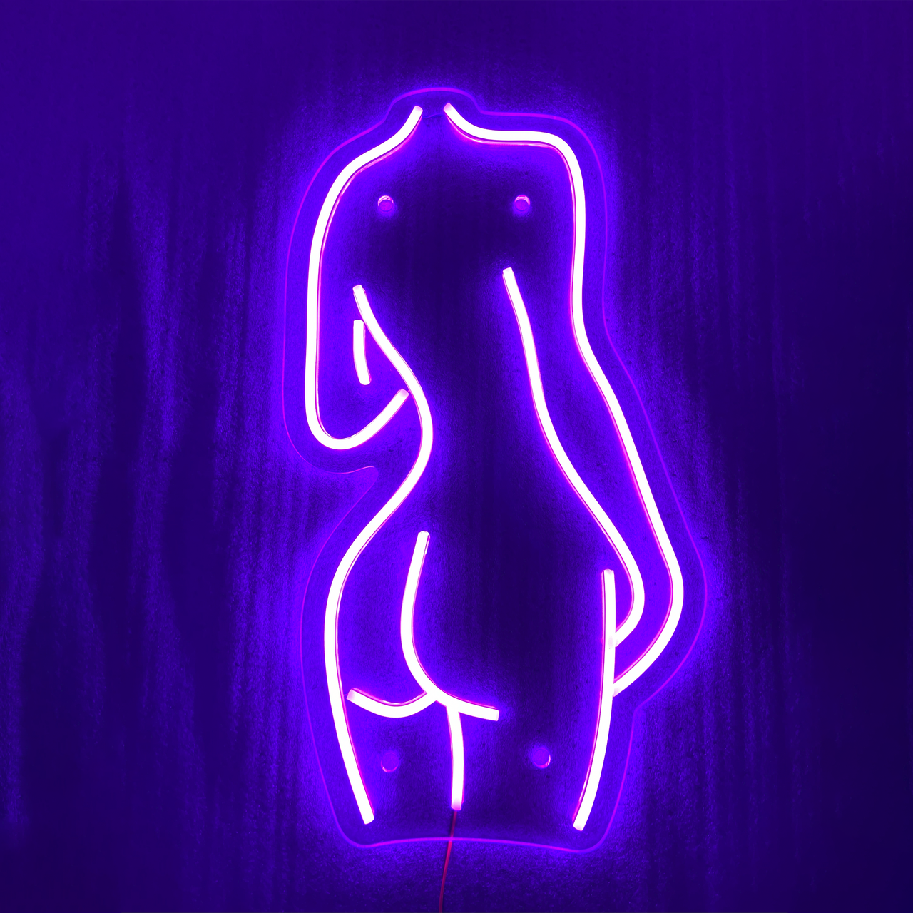 Неонова вивіска NeonFlexGlow «Жіноче тіло» 50х25 см