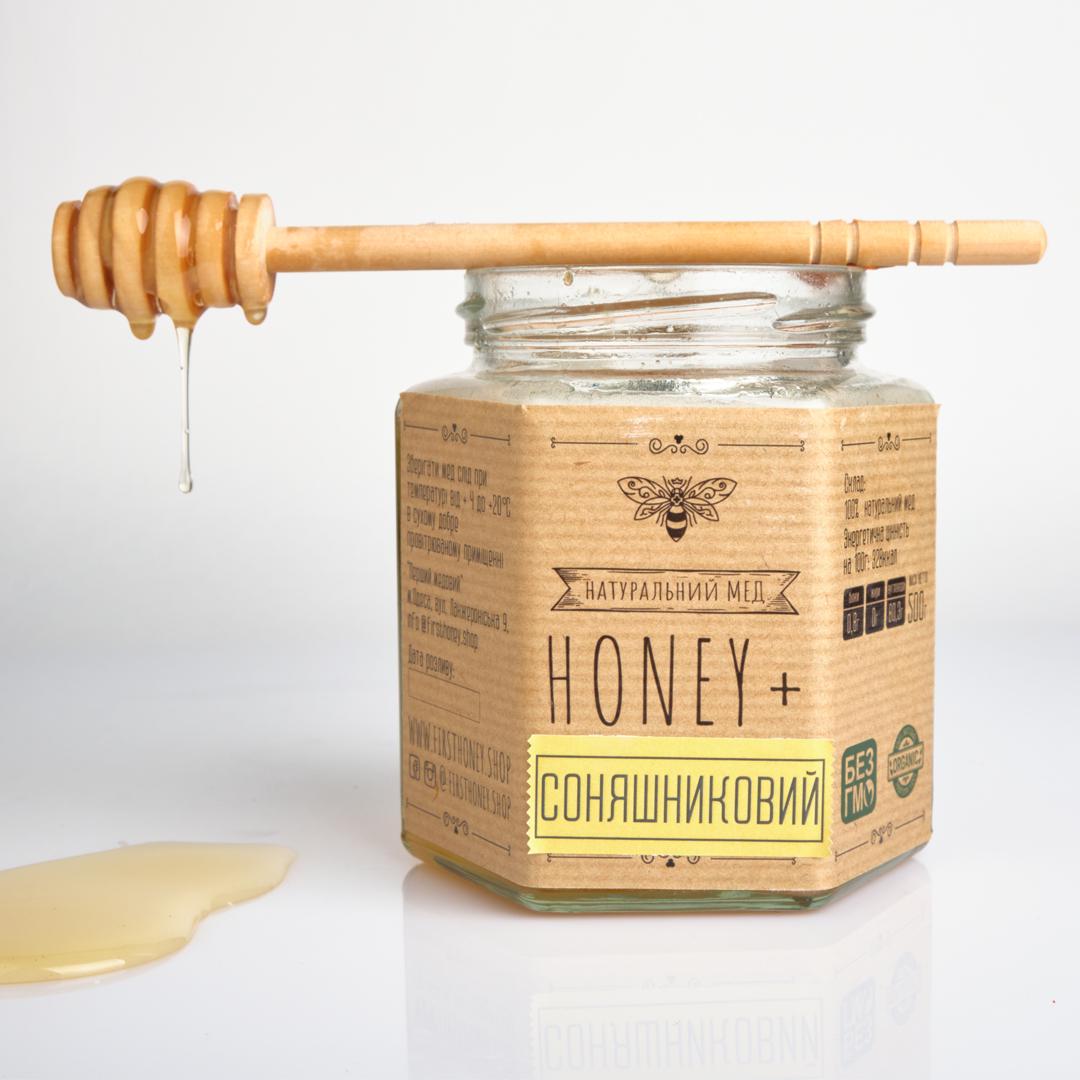 Мед натуральный Honey+ Natural подсолнечный 500 г