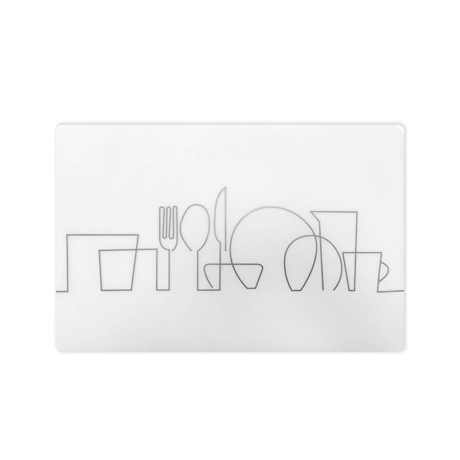 Коврик под тарелки Maestro MR-1902 43,5х28,5 см Grey