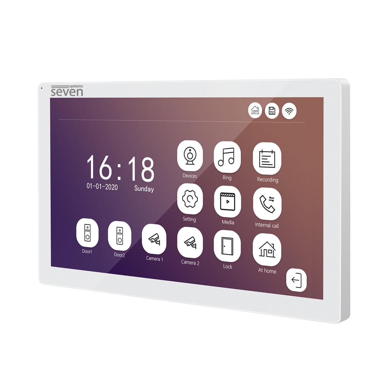 IP-видеодомофон SEVEN DP-7517FHDW IPS с Wi-Fi 10" White (DP7517FHDWIPSw) - фото 3
