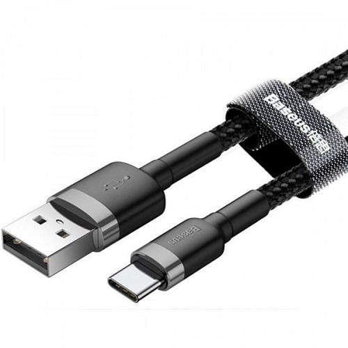 Кабель BASEUS USB AM to Type-C M 0,5 м Серый/Черный (CATKLF-AG1)