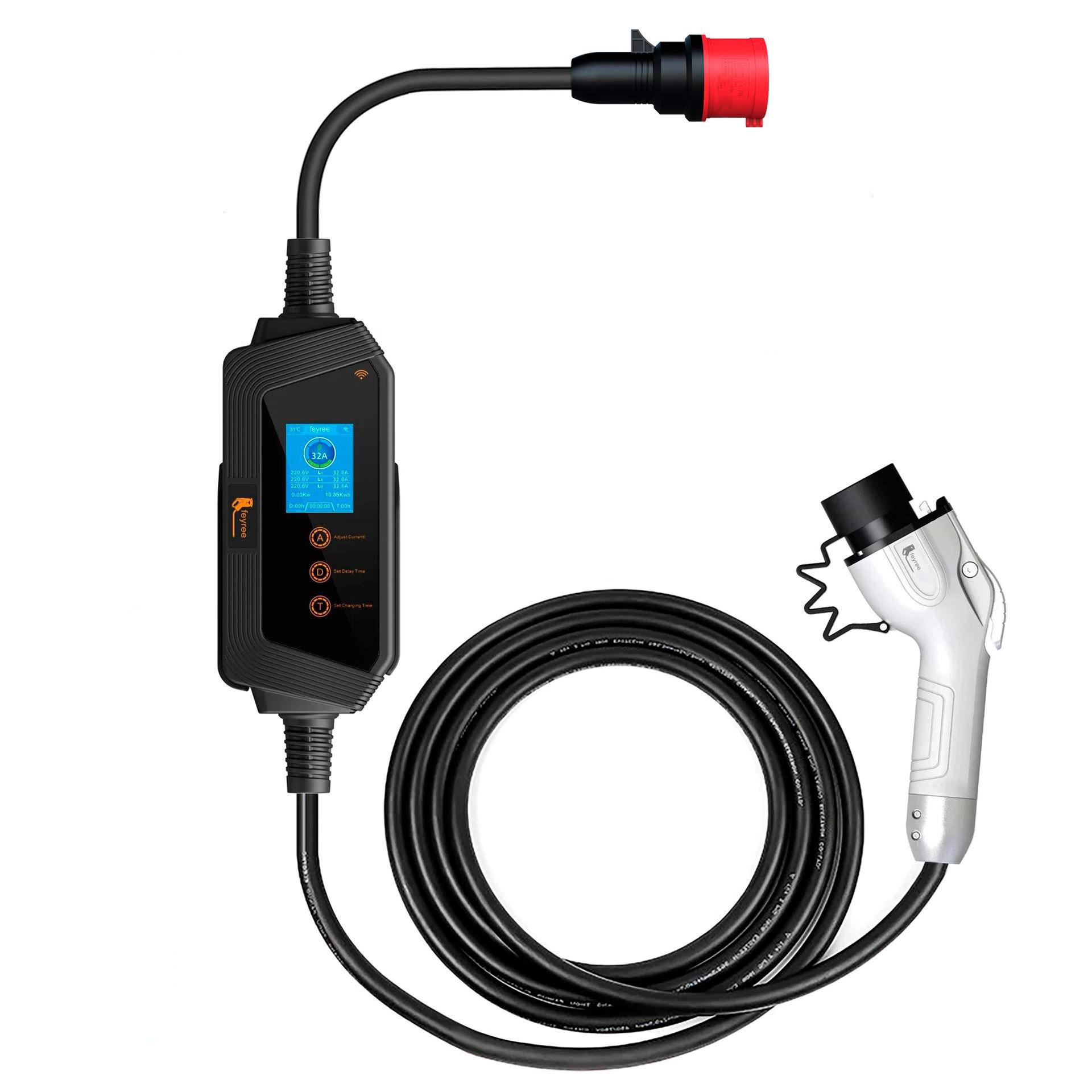Зарядка для электромобиля Feyree 22 кВт 32A GB/T-Hero EV-H8: APP Wi-Fi Зарядка для электромобиля Feyree 22 кВт 32A GB/T-Hero EV-H8: APP Wi-Fi