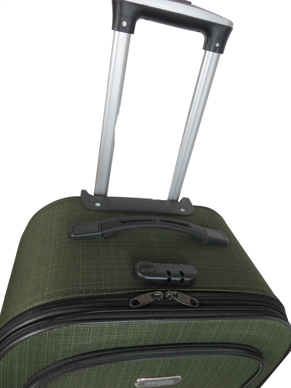 Валіза велика текстильна Gedox GD Polo на колесах 67 л Хакі - фото 7