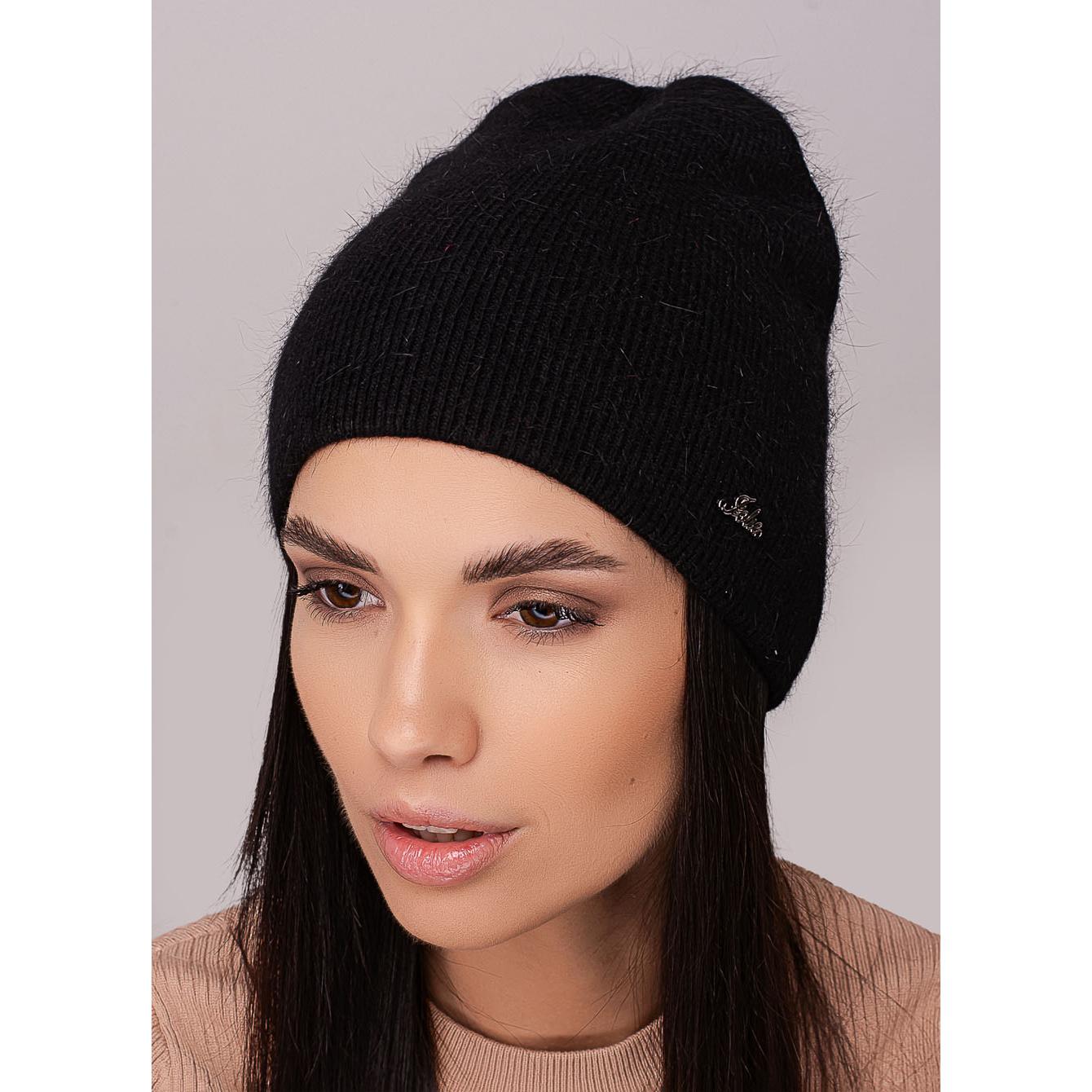 Шапка женская зимняя Leks СЕТКА ангоровая двойная без отворота one size Черный (273030) - фото 1 Шапка женская зимняя Leks СЕТКА ангоровая двойная без отворота one size Черный (273030) - фото 1