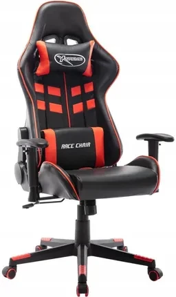 Компьютерное кресло геймерское vidaXL Dla Gracza Black/Red (20503)