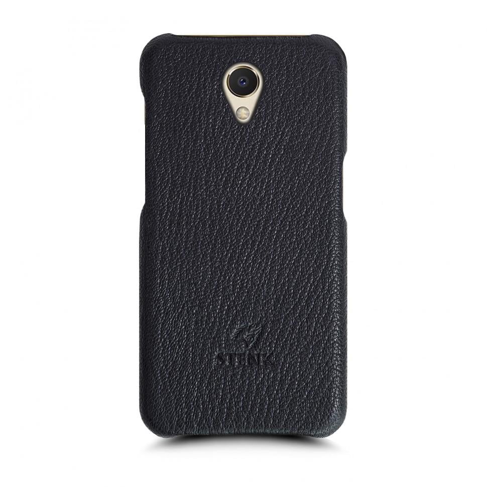 Шкіряна накладка Stenk Cover для Meizu M6s Чорний (69317)