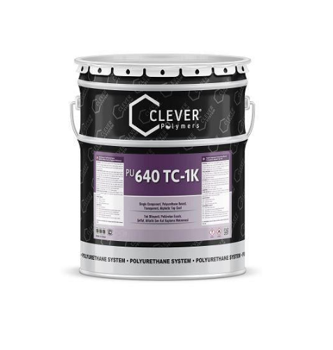 Покриття еластичне захисне Clever 640 TC однокомпонентне для підлоги/терас/паркінгів епоксидних покриттів 4 кг Прозорий (1301563260)