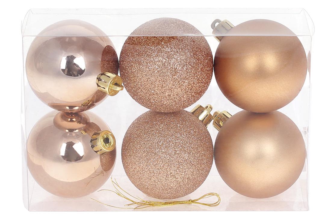 Шар новогодний BonaDi D-6 см 6 шт. (147-544)