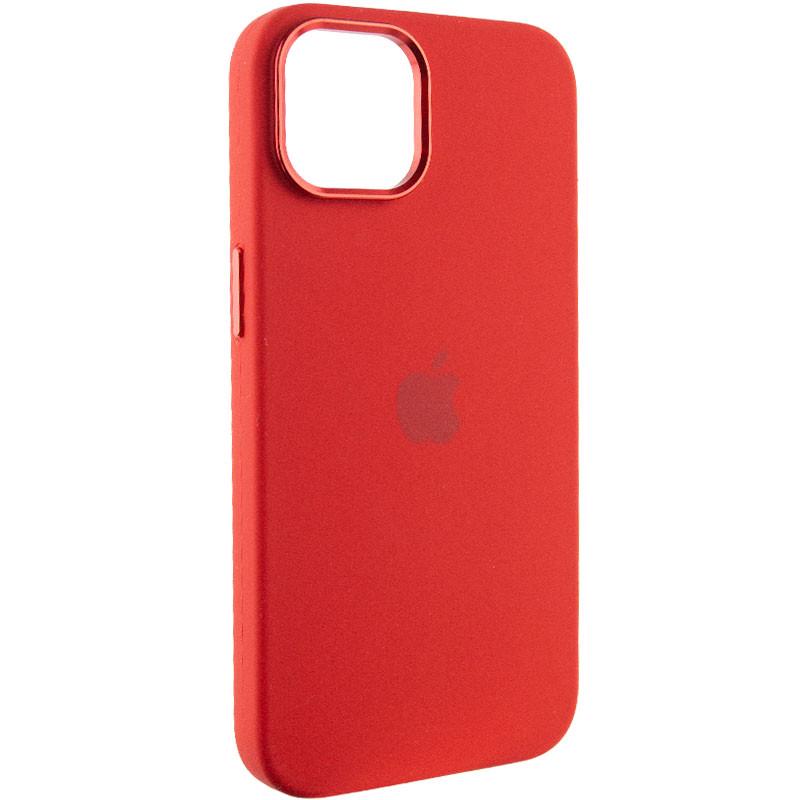 Противоударный чехол Silicone Case Metal Buttons (AA) для Apple iPhone 12 Pro Max (6.7") Красный / Red