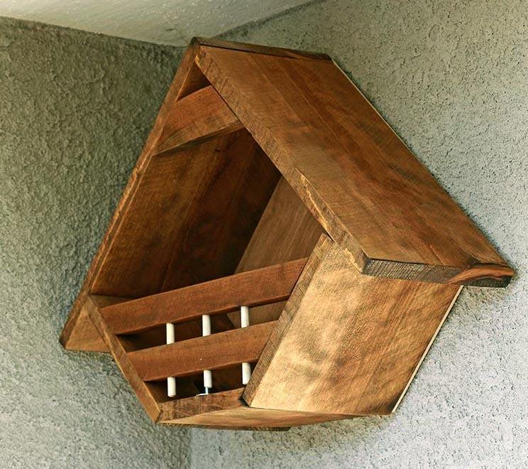 Гнездовье для птиц из дерева Чирок Сиена (ГНЗ-000905)