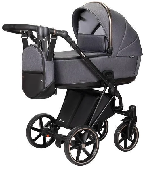 Коляска дитяча функціональна Angelini Enigma 2в1 Premium Сірий