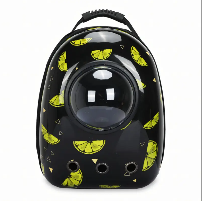 Рюкзак для переноски животных CosmoPet с иллюминатором Лимоны