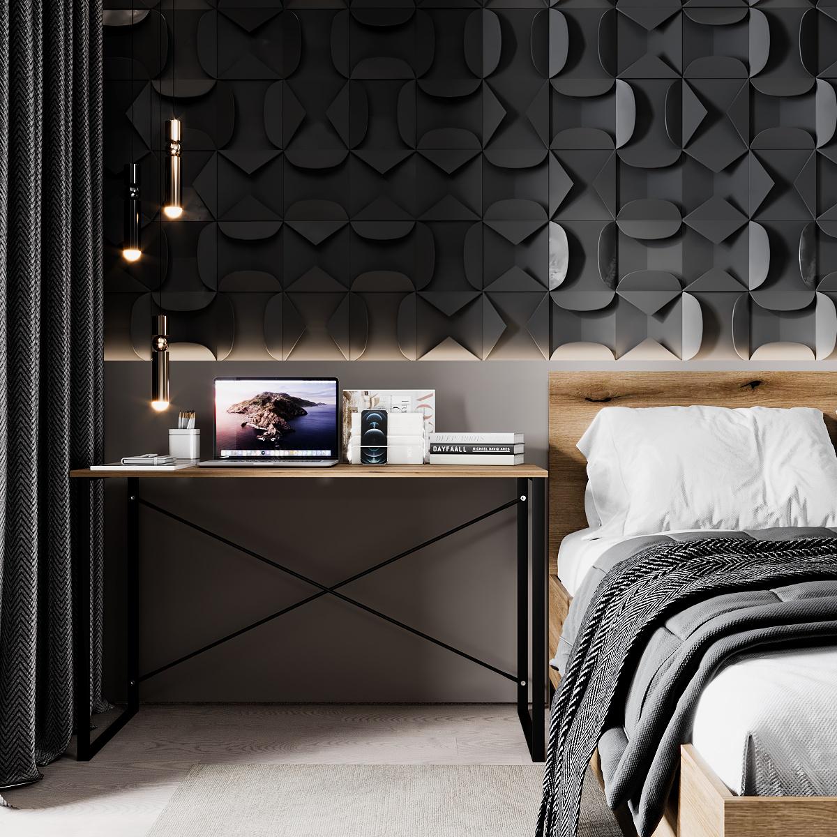 Стіл письмовий Line Asсet 1200x500x730 мм Дуб Евок (GAAS12100000030) - фото 3 Стіл письмовий Line Asсet 1200x500x730 мм Дуб Евок (GAAS12100000030) - фото 3