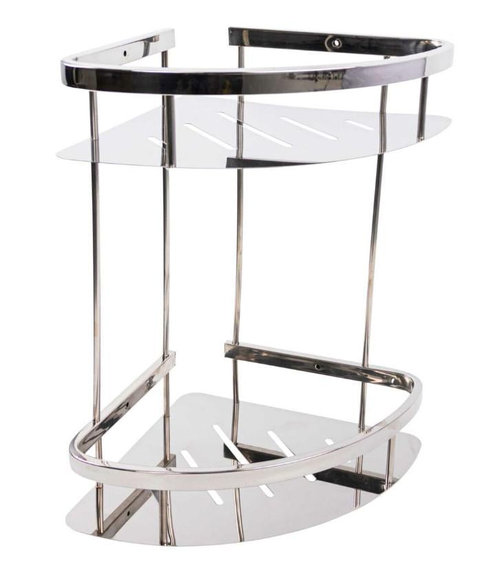 Полка для ванной комнаты двухъярусная Platinum 2203-2b-9 (000036113)