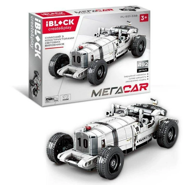 Конструктор Iblock МегаCar 492 дет.