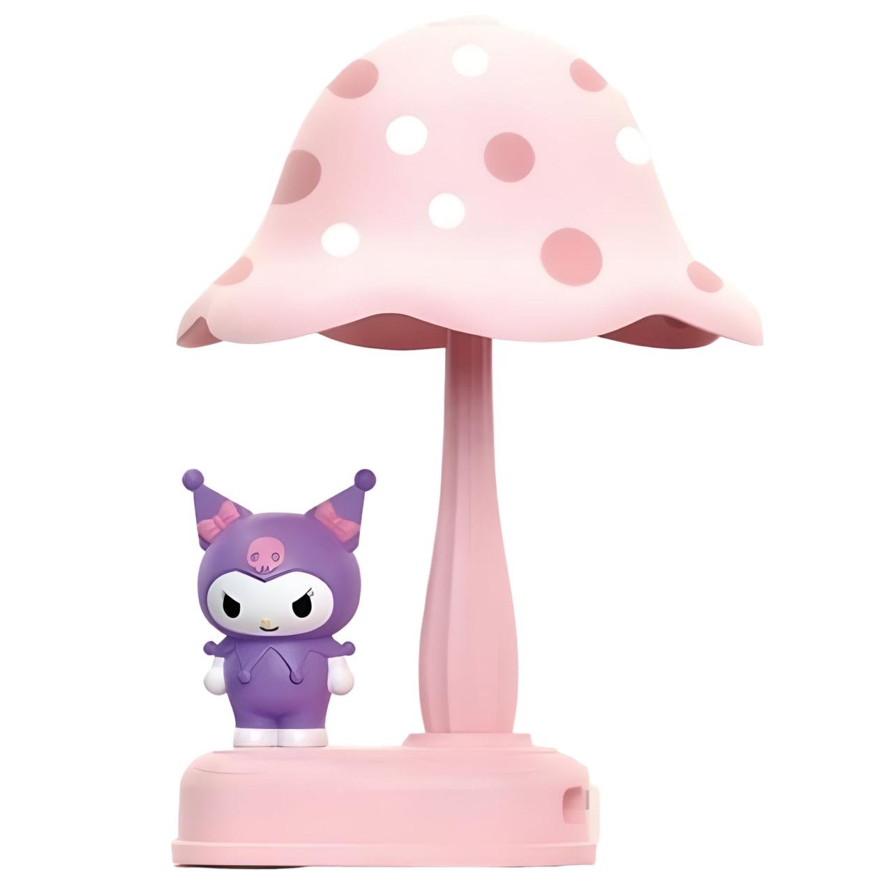 Настільна лампа Куромі грибочок Рожевий (339A)