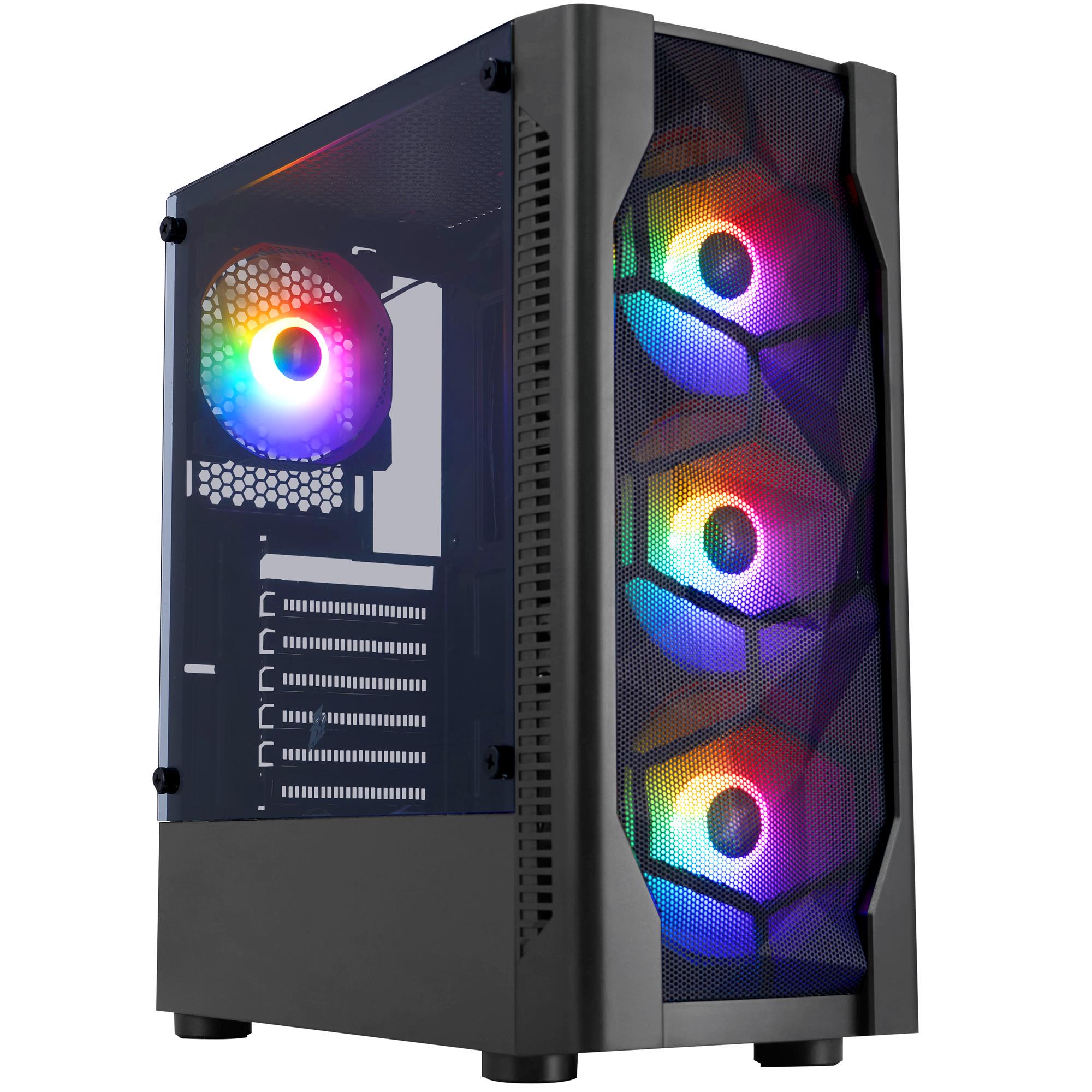 Корпус для ПК 1stPlayer D4-BK-4F1 no PSU Black (D4-BK-4F1)