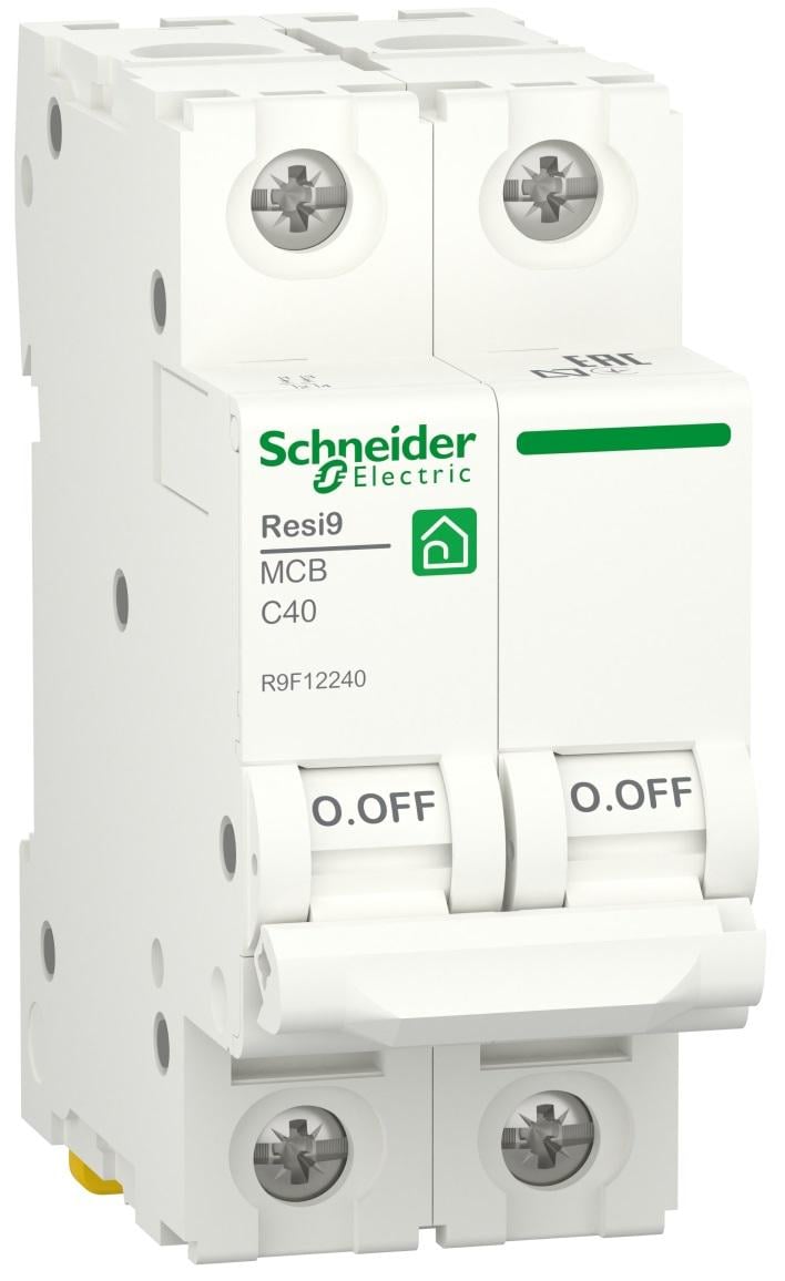 Автоматичний вимикач Schneider Electric Resi9 6kA 2P 40A C (R9F12240) - фото 1