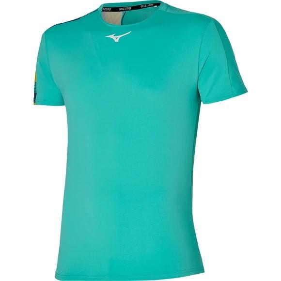Футболка мужская MIZUNO Shadow Tee XL Бирюзовый (62GA2001-13 XL)