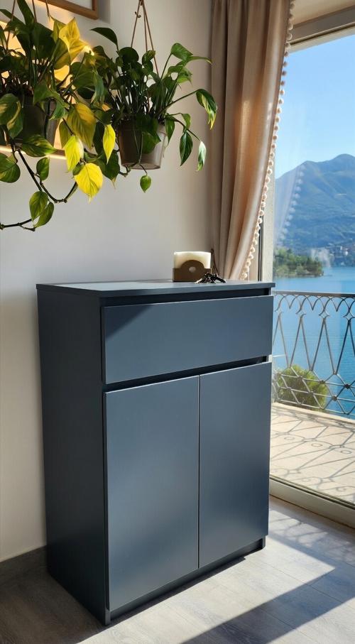 Тумба-комод Мастер Форм Брайт ДСП 700х376х950 мм Антрацит (08036) Тумба-комод Мастер Форм Брайт ДСП 700х376х950 мм Антрацит (08036)