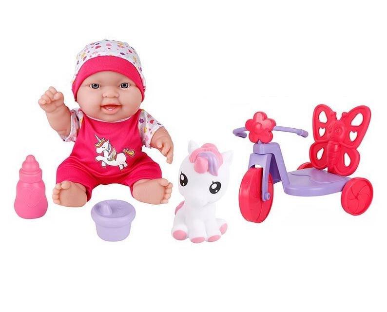 Пупс 716 A/18/2 и велосипед/игрушка/аксессуары/24 см (24767271)