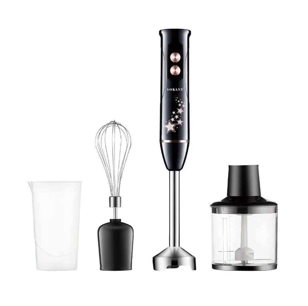 Блендер погружной Sokany SK-02012 4в1 600 Вт Черный